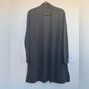 Eileen Fisher Charcoal Open Cardigan